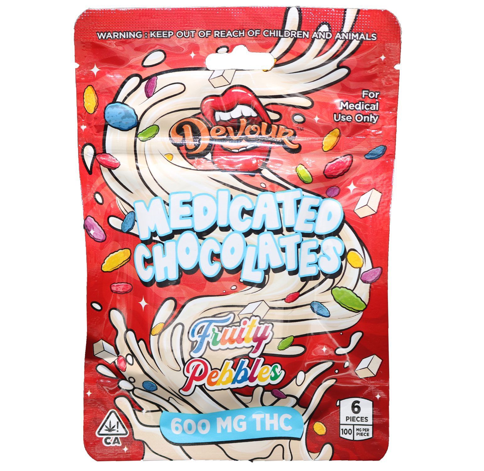 Devour Chocolate Fruity Pebble (600mg.) The Delivery Co.