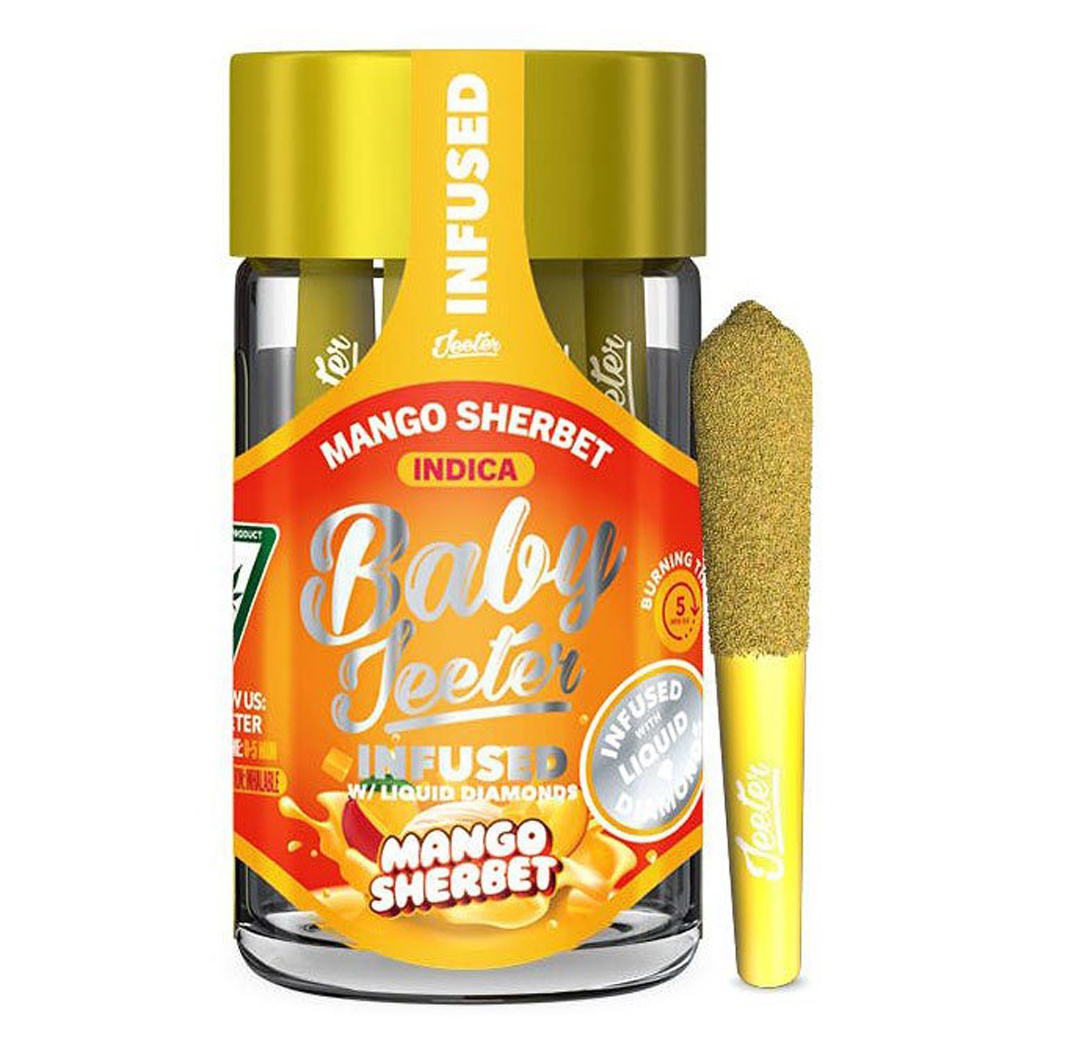 Baby Jeeter Infused Mango Sherbet The Delivery Co.