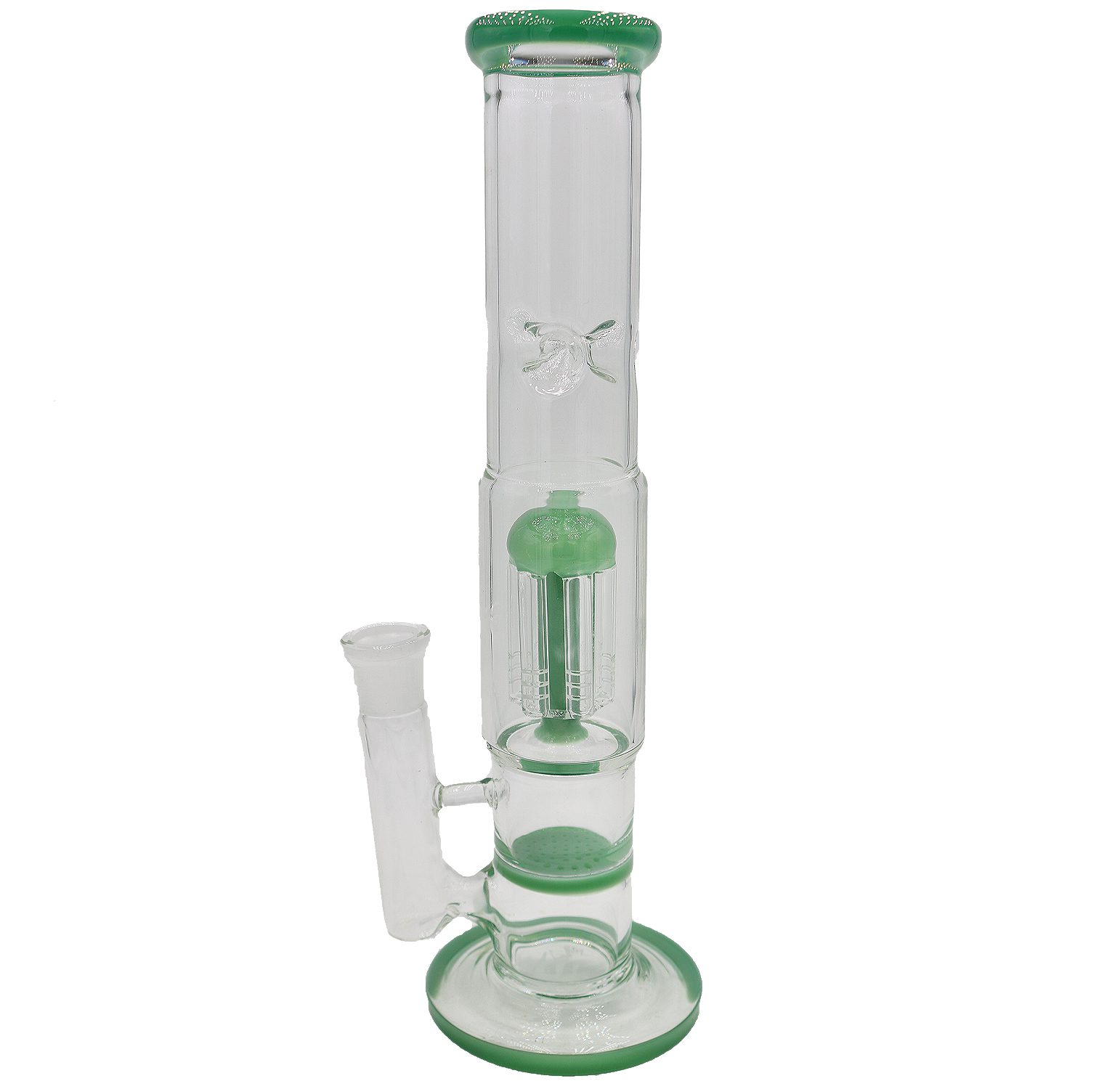 Green-Clear-1-Perc-Bong-(white)